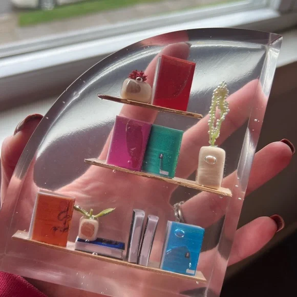 Miniature Book Display with Plants - Picture 2 of 2